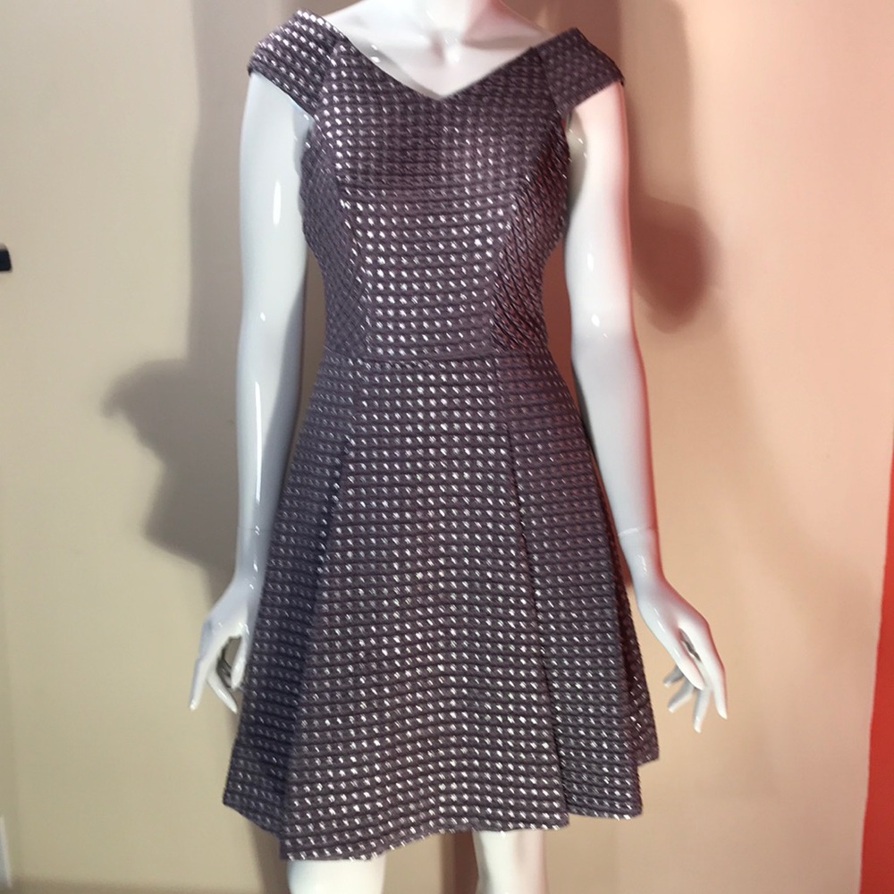 NWT Yoana Baraschi Metallic Accent Dress